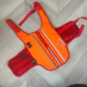 Coleman Dog Flotation Vest Life Jacket Rescue Handle for Dogs Orange Red